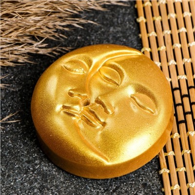 Подставка для благовоний «Солнце и месяц», под золото, 6×2 см