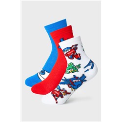 Носки трикотажные для мальчиков, 3 пары в комплекте PLAYTODAY, 1239790