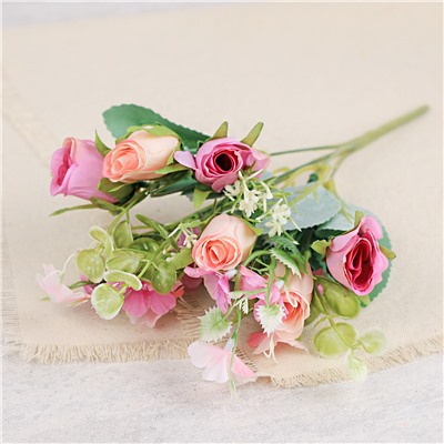 Цветок искусственный 30 см / W01201-2 /уп 2/150/600/ (Желто-розовый )