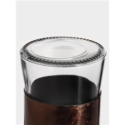 Банки для сыпучих продуктов «Богема», 3 предмета: 350/550/800 мл, стекло, коричневые