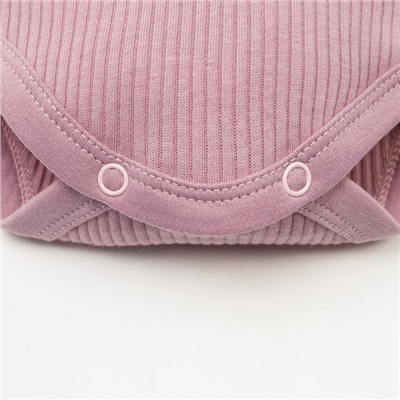 Боди с длинным рукавом «Крошка Я» BASIC LINE, рост 68-74 см, розовое