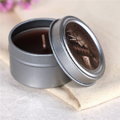 Свеча ароматическая в подсвечнике 5х3 см / CW516-7 /уп 12/288/ (Ваниль )