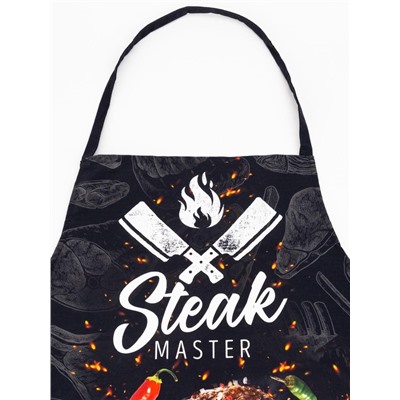 Фартук Этель Steak Master 73×71 см, 100% хлопок, саржа 190 г/м²