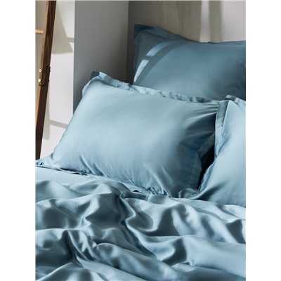 Пододеяльник 1.5-спальный SL Home, 150×220 см, серо-голубой, тенсель