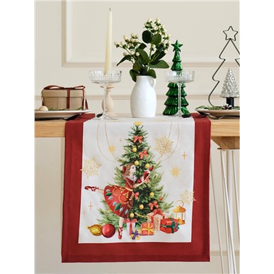 Дорожка новогодняя на стол «Этель» «Щелкунчик» 40×147 ± 5 см, 100% хл, саржа 190 г/м²