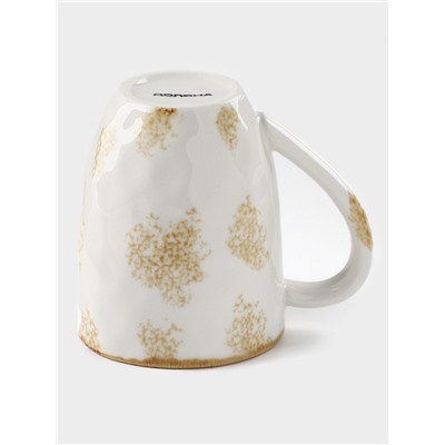 Кружка Доляна Organic Gold, 400 мл, фарфор, белая