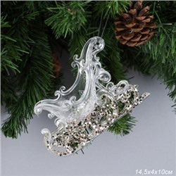 Новогоднее украшение Сани 14,5х10х4 см / WF-189 /уп 240/