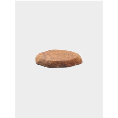 Менажница «Раковина», 19×19×2.5 см, дерево джати, коричневая