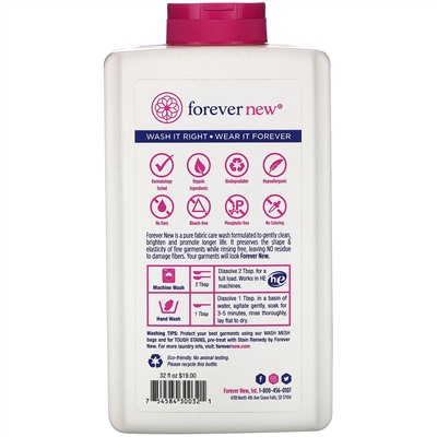 Forever New, Fabric Care Wash, Liquid, Original, 32 fl oz (496 ml)