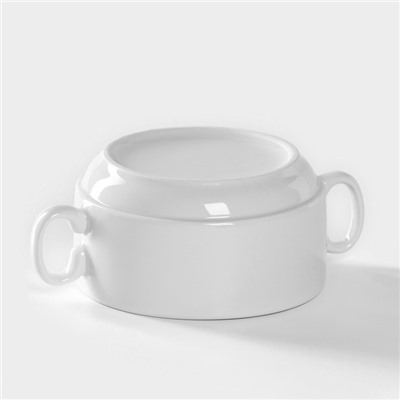 Бульонница Добрушский завод «Уют», 300 мл, фарфор, белая