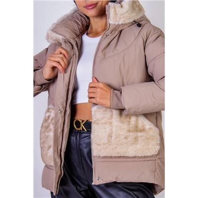 Куртка с капюшоном Меховая отделка арт. 631 НАТАЛИ, 1071298