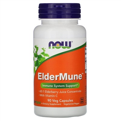Now Foods, ElderMune, Immune System Support, 90 Veg Capsules