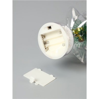 Фигура светодиодная «Ёлочка», 1 LED, 25 см, от батареек AAAх3, свечение RGB