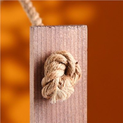 Подарочный ящик «Аром», 25×15×30 см, деревянный, ручка - канат, цвет состаренный дуб