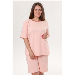 Шорты футер 2-х нитка  106/11/Бледно-персиковый