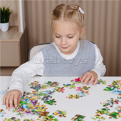 Пазл 80 "Детская площадка" Виммельбух