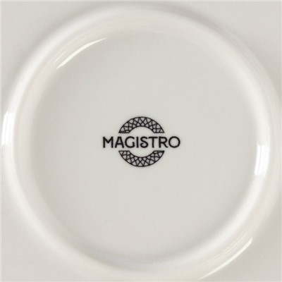 Салатник Magistro Ocean, 900 мл, фарфор, синий, белый