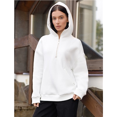 Худи из премиального футера трехнитки с начесом