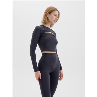 Рашгард с размером спортивный женский MINAKU, чёрные, размер 44