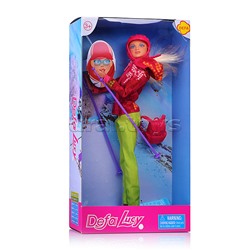 Кукла  "Лыжница" с аксессуарами