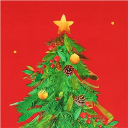 Пакет подарочный новогодний ламинированный «Ёлки», 50×40×15 см