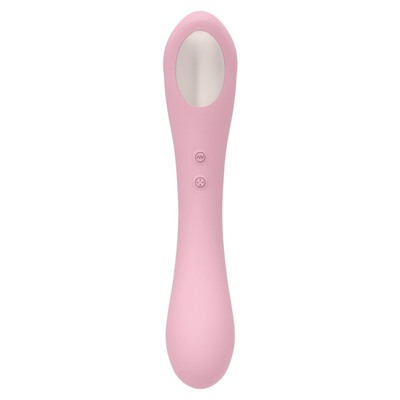 Нежно-розовый двусторонний стимулятор Daisy Massager - 20,2 см.