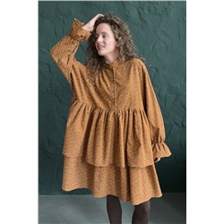 Платье женское  PUFF059/03/Коричневый, бежевый