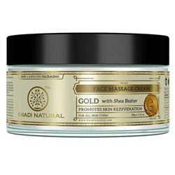 Khadi Natural Крем для Массажа лица с Частичками Золота 50 г