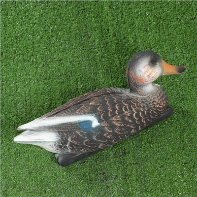 Фигура подсадная «Кряква черная» селезень, 36×15×16 см