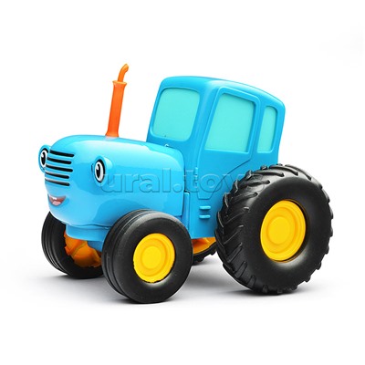 Модель металл Синий трактор 11 см, инерц, синий, в коробке
