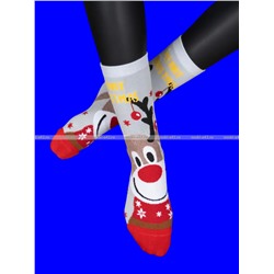 5 ПАР - Носки женские НОВОГОДНИЕ арт. 9272