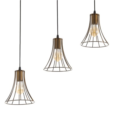 Светильник BayerLux «Чилли» 3хЕ27 40 Вт золото 18×50×19-119 см