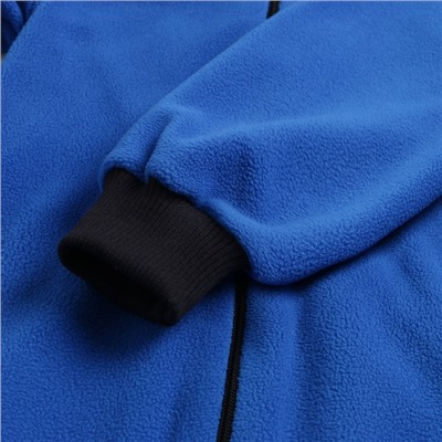 Комбинезон детский флисовый, синий, рост 86-92 см