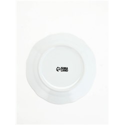 Тарелка плоская новогодняя «Снеговик», d=19 см