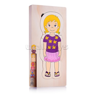 Пазл-вкладыш "Девочка"