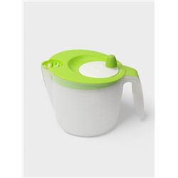 Сушилка для зелени с мерным кувшином, 1.95 л, 23×17×15 см, пластик, зелёная