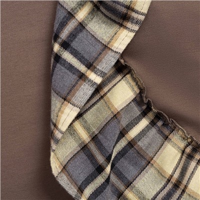 Лонгслив в стиле пэчворк, Гардеробная магия (коричневый)