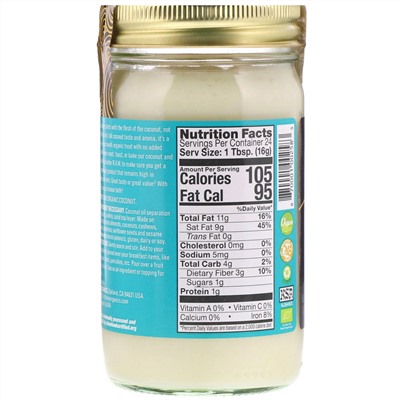Artisana, органический продукт, необработанное кокосовое масло, 397 г (14 унций)
