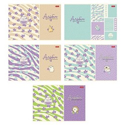 Альбом для рисования 48л "Цветочный стиль" 5 диз. soft-touch (094493) Хатбер