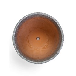 Горшок для цветов «Пряности», 2.9 л, d=19 см, h=16 см, керамический, с поддоном, серый