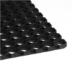 Коврик ячеистый грязесборный, 80×120×1.6 см, чёрный