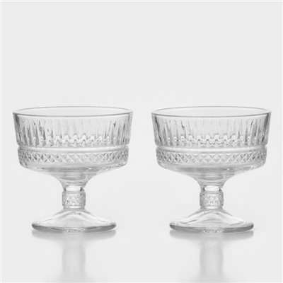 Набор креманок для мороженого Paşabahçe ELYSIA, 250 мл, набор 2 шт., стекло, прозрачные