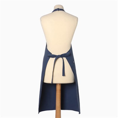 Фартук «Этель», синий, 63×75 см,100% хлопок