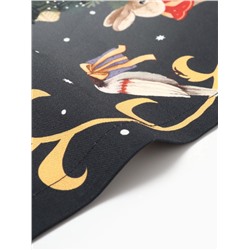 Набор салфеток сервировочных «Этель» Fairy tale, 4 шт., чёрные, 40×40 см