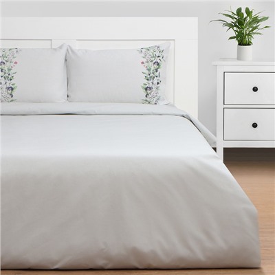 Постельное бельё 1.5-спальное «Этель» Flower strip(вид 2), поплин