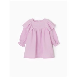 Платье для девочки MINAKU: muslin clouds, рост 80-86 см, лиловое