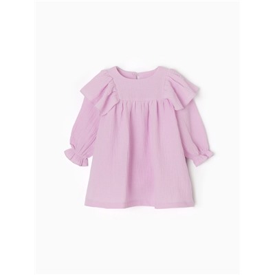 Платье для девочки MINAKU: muslin clouds, рост 80-86 см, лиловое