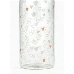 Банка стеклянная для хранения сыпучих продуктов и круп «Сердечки», 1000 мл