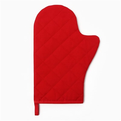 Варежка-прихватка «Этель» Christmas melody, 20×28 см, саржа, хлопок 100%, ватин 250 г/м²