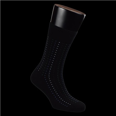 Носки мужские дизайнерские черный в точку КР-01